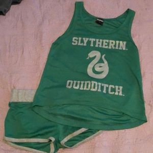 Slytherin pajama set from Hot Topic